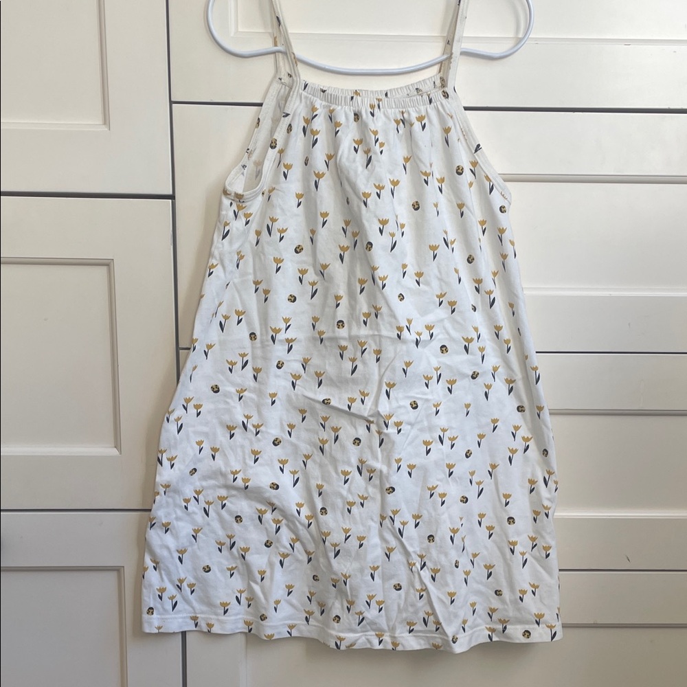 Winter Water Factory Kids Floral White and Yellow Pajamas